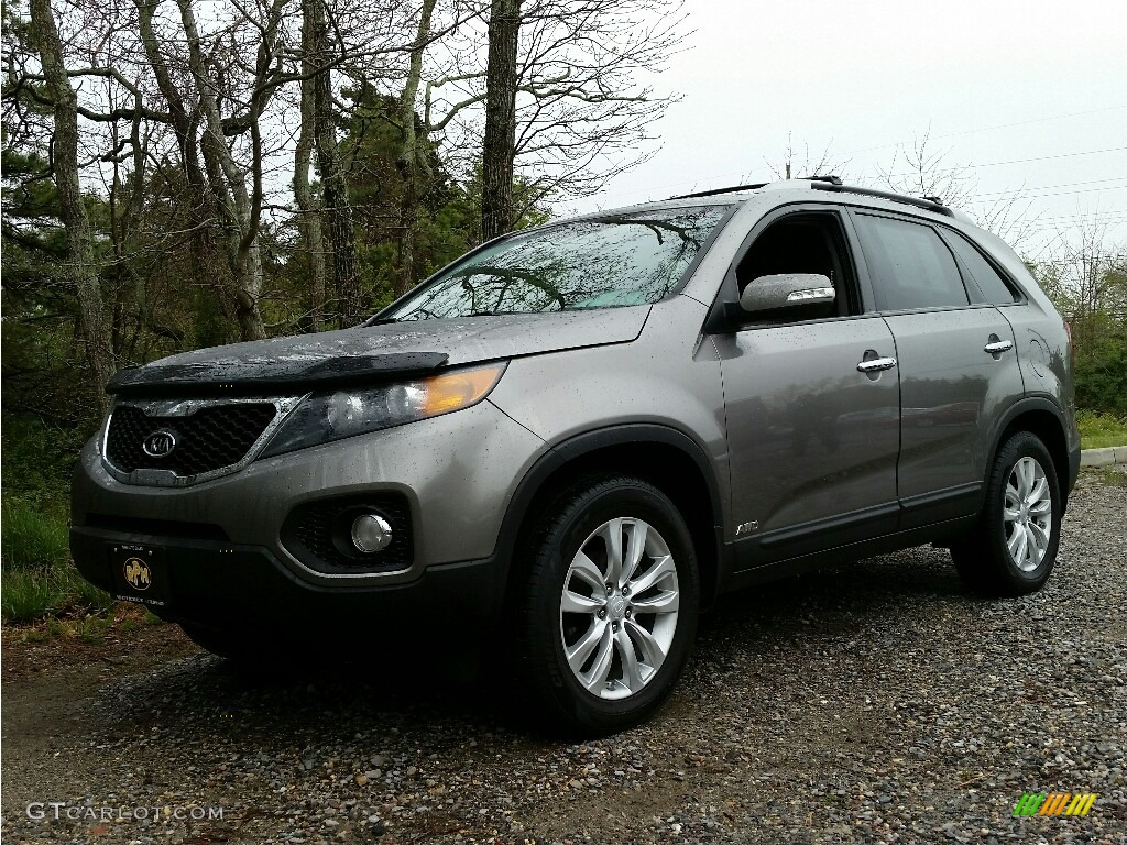 2011 Sorento LX V6 AWD - Titanium Silver / Gray photo #1