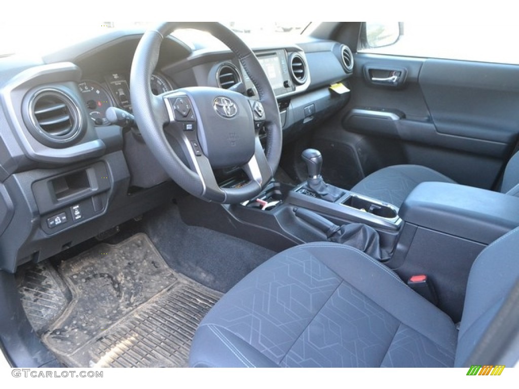 2016 Tacoma TRD Sport Double Cab 4x4 - Super White / Cement Gray photo #7