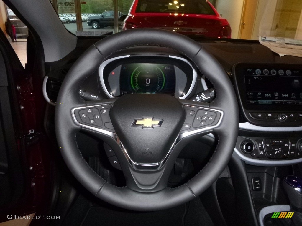 2017 Chevrolet Volt LT Jet Black/Jet Black Steering Wheel Photo #112735707
