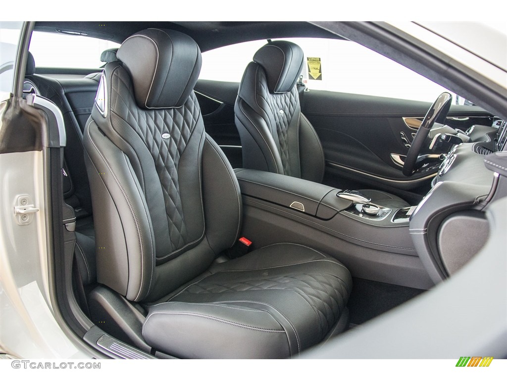 designo Black Interior 2016 Mercedes-Benz S 550 4Matic Coupe Photo #112735800