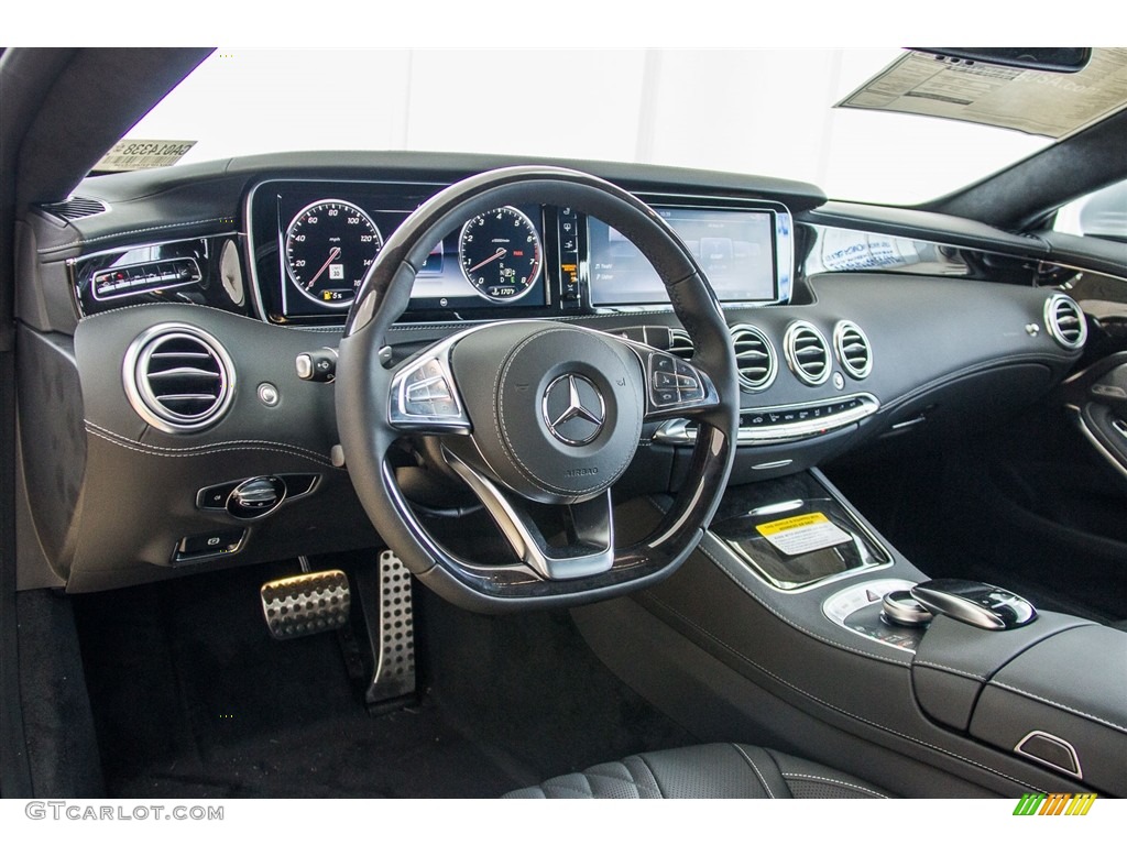 2016 Mercedes-Benz S 550 4Matic Coupe designo Black Dashboard Photo #112735866