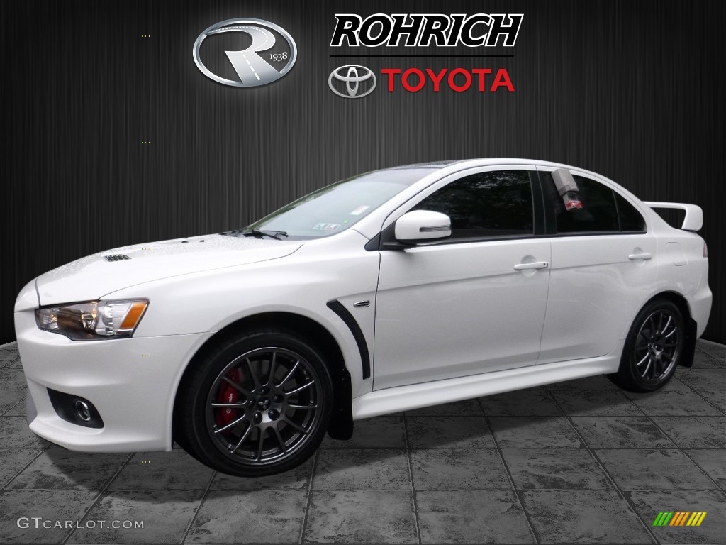 2015 Lancer Evolution GSR - Wicked White / Black photo #3