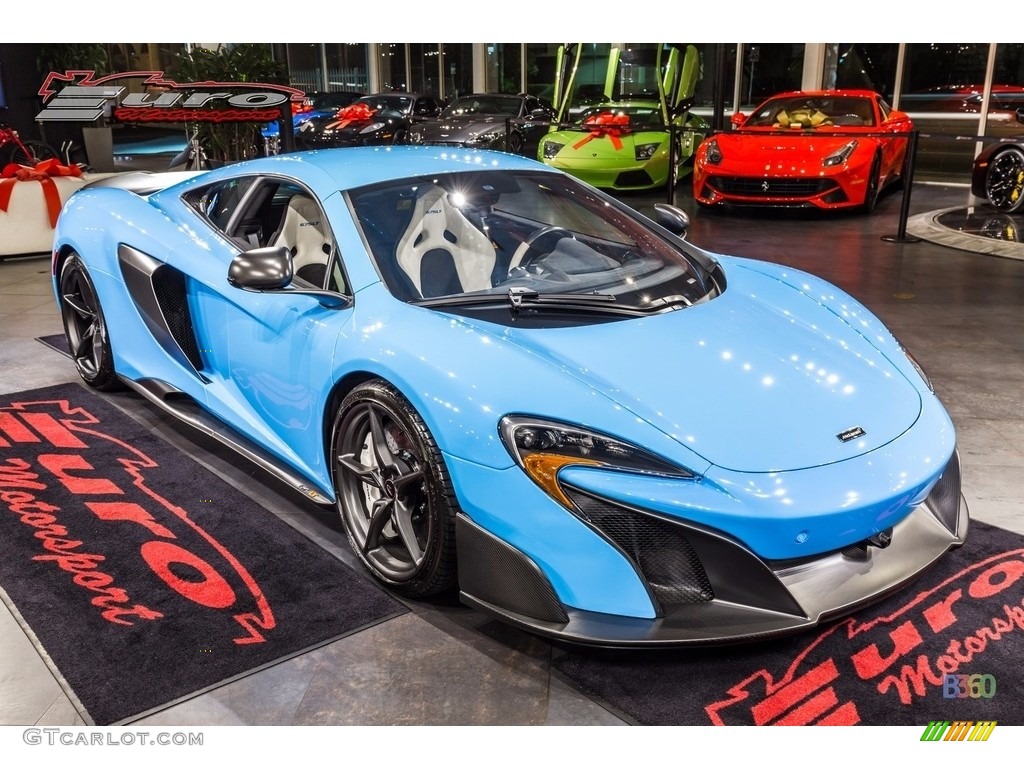 Blue Cepheus 2016 McLaren 675LT Coupe Exterior Photo #112738056