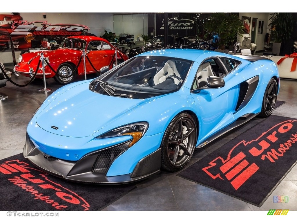 Blue Cepheus 2016 McLaren 675LT Coupe Exterior Photo #112738083