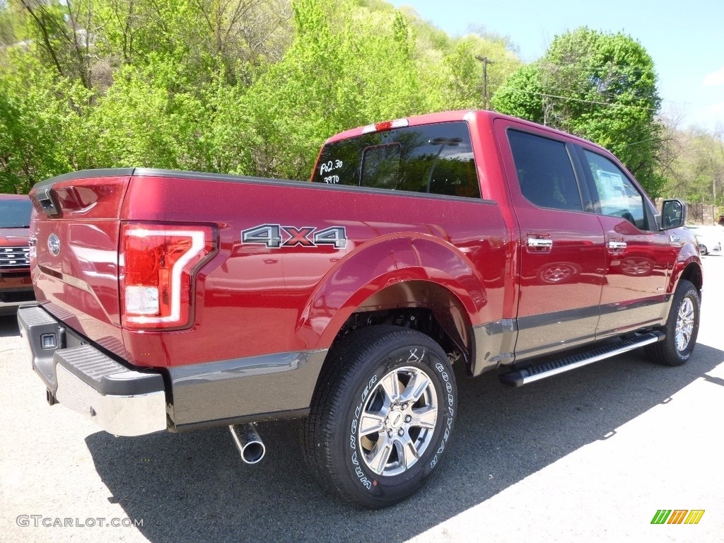 2016 F150 XLT SuperCrew 4x4 - Ruby Red / Medium Earth Gray photo #2