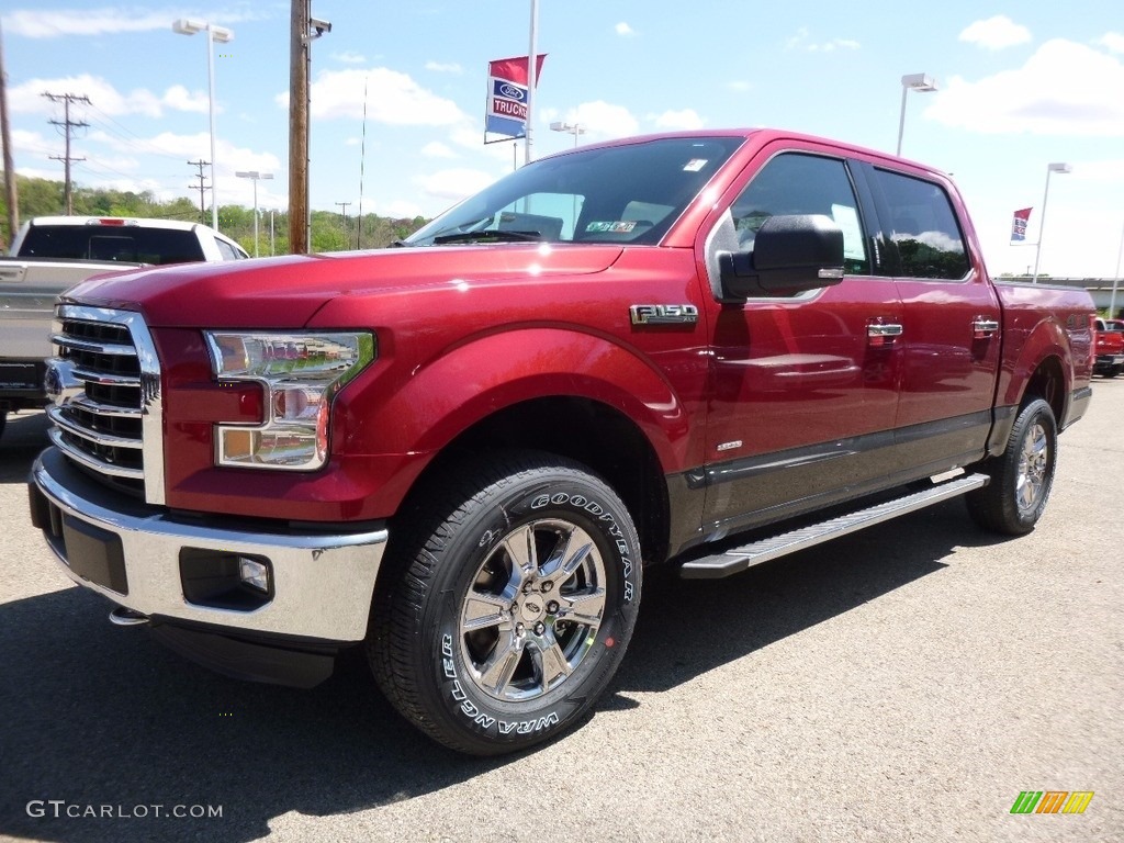 2016 F150 XLT SuperCrew 4x4 - Ruby Red / Medium Earth Gray photo #6