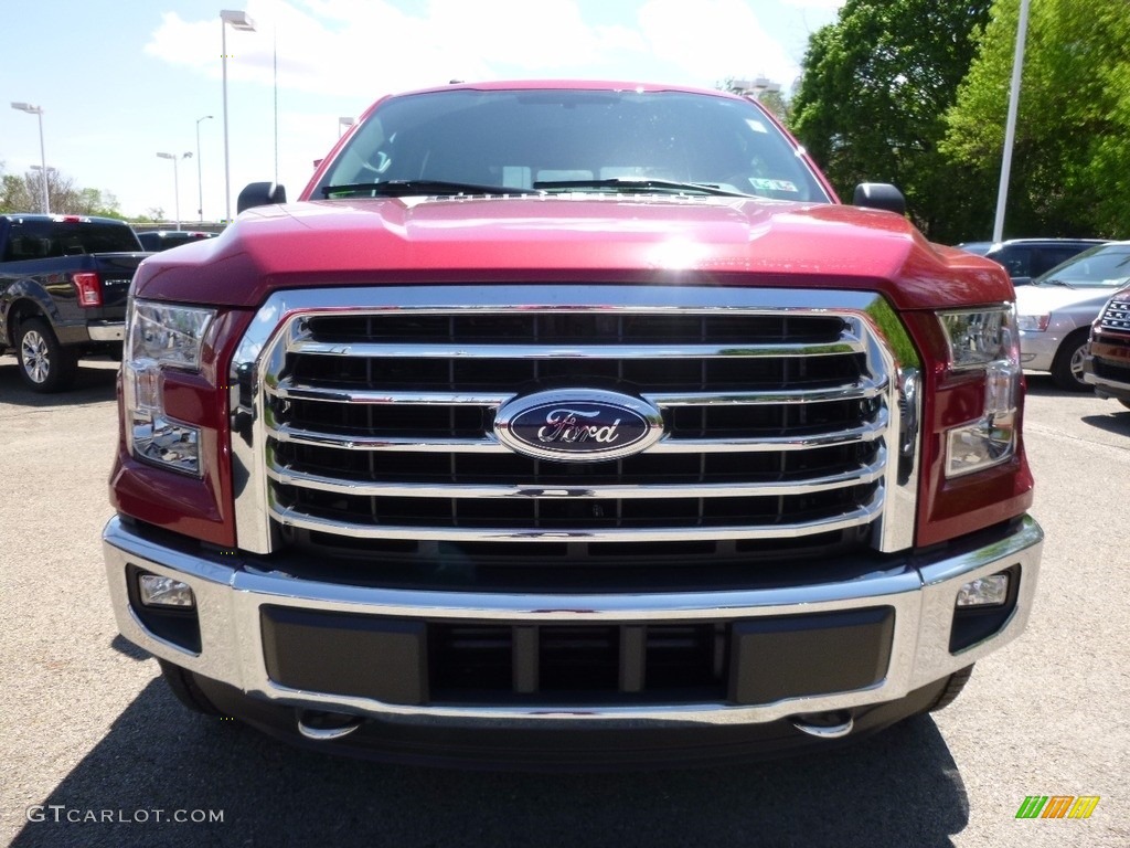 2016 F150 XLT SuperCrew 4x4 - Ruby Red / Medium Earth Gray photo #7