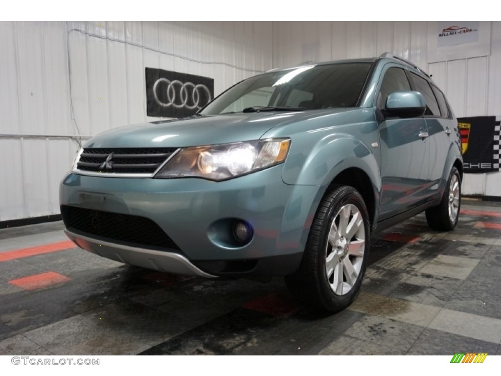 2007 Outlander XLS 4WD - Deep Blue Metallic / Black photo #3