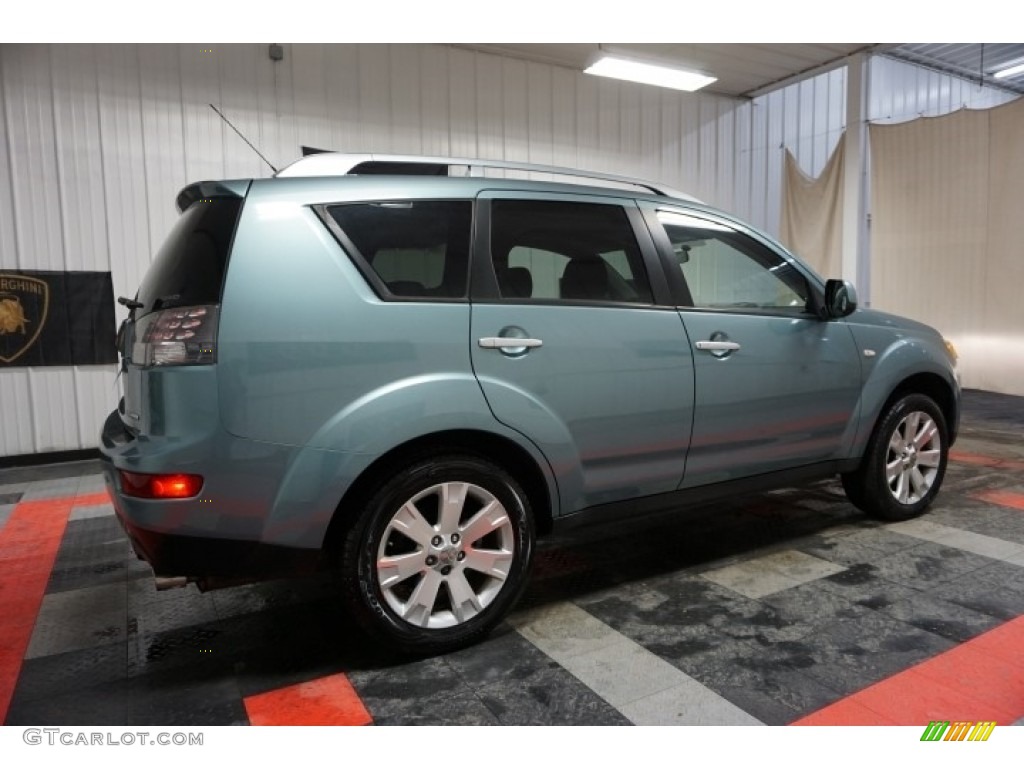 2007 Outlander XLS 4WD - Deep Blue Metallic / Black photo #7