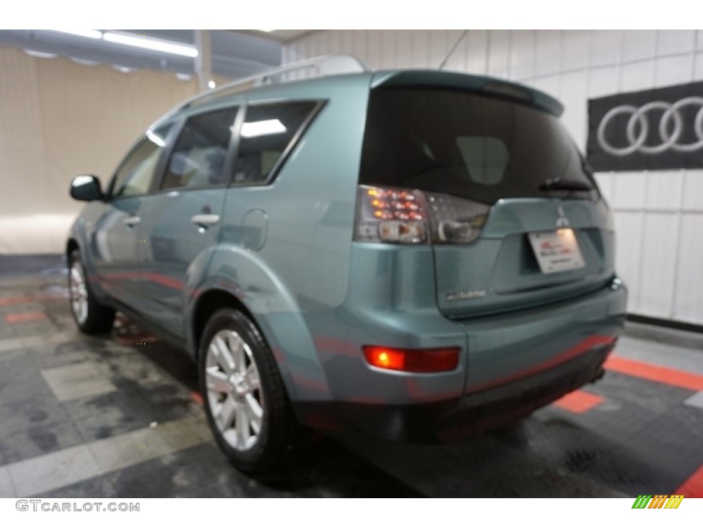 2007 Outlander XLS 4WD - Deep Blue Metallic / Black photo #10