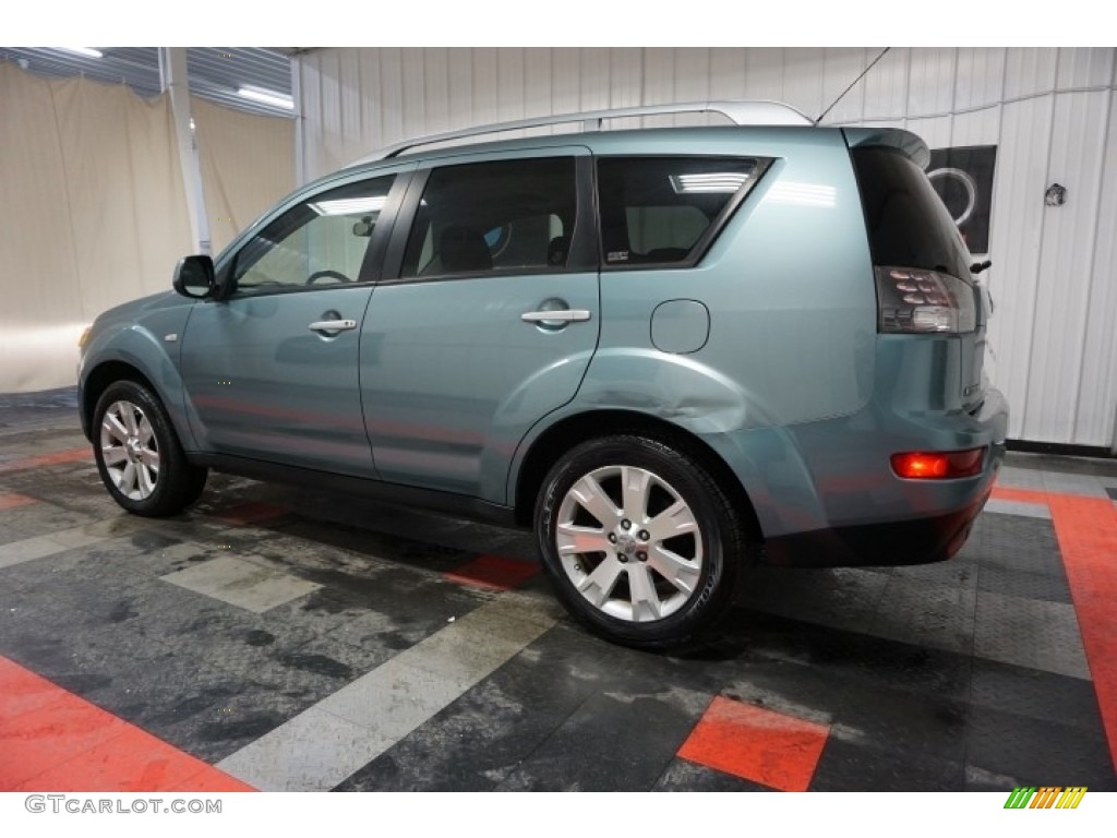 2007 Outlander XLS 4WD - Deep Blue Metallic / Black photo #11