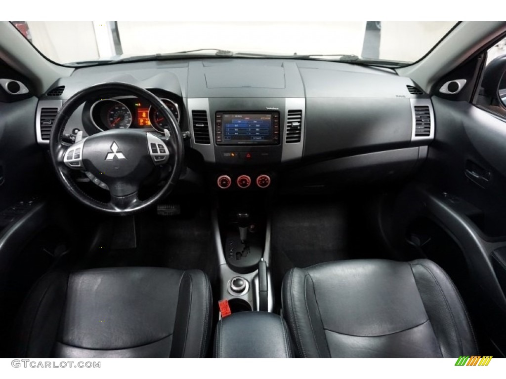 2007 Outlander XLS 4WD - Deep Blue Metallic / Black photo #28
