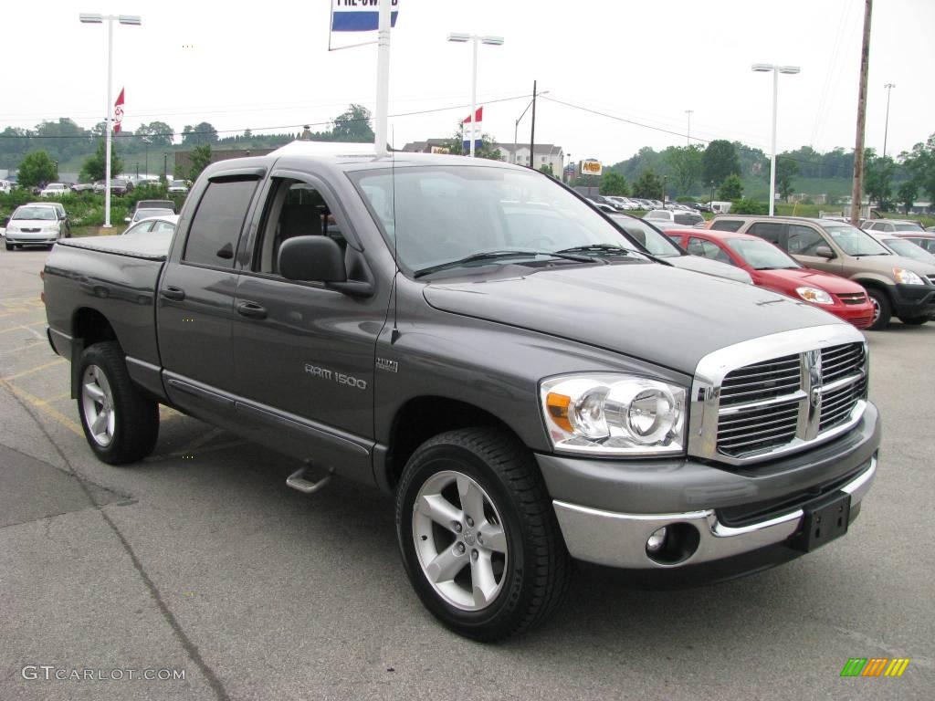 2007 Ram 1500 SLT Quad Cab 4x4 - Mineral Gray Metallic / Medium Slate Gray photo #8