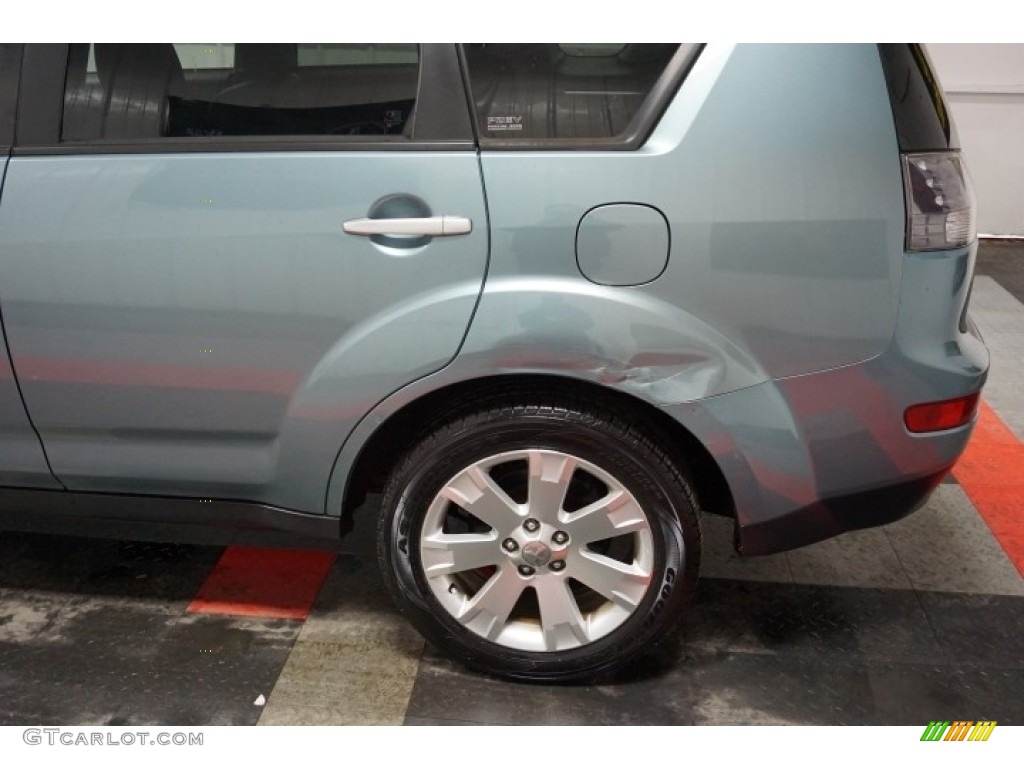 2007 Outlander XLS 4WD - Deep Blue Metallic / Black photo #74