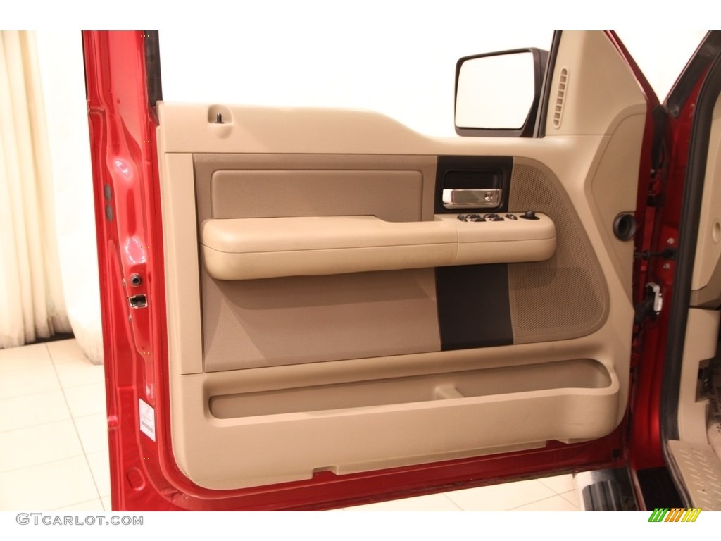 2008 F150 XLT SuperCab 4x4 - Redfire Metallic / Tan photo #4