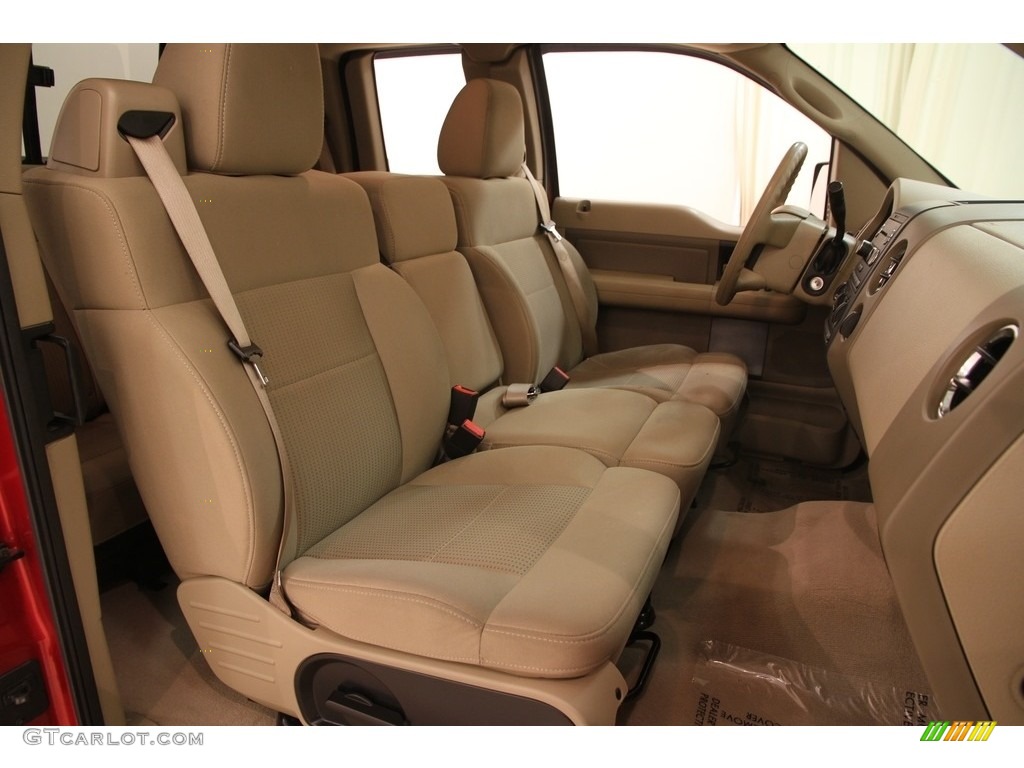 2008 F150 XLT SuperCab 4x4 - Redfire Metallic / Tan photo #10