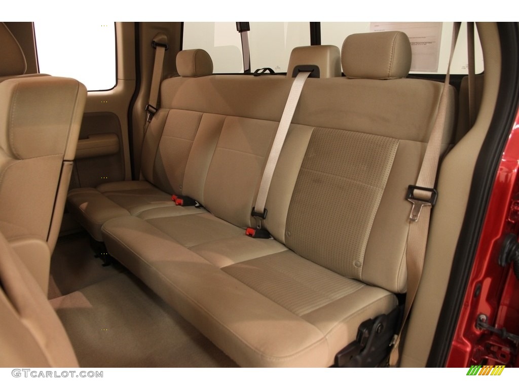 2008 F150 XLT SuperCab 4x4 - Redfire Metallic / Tan photo #11