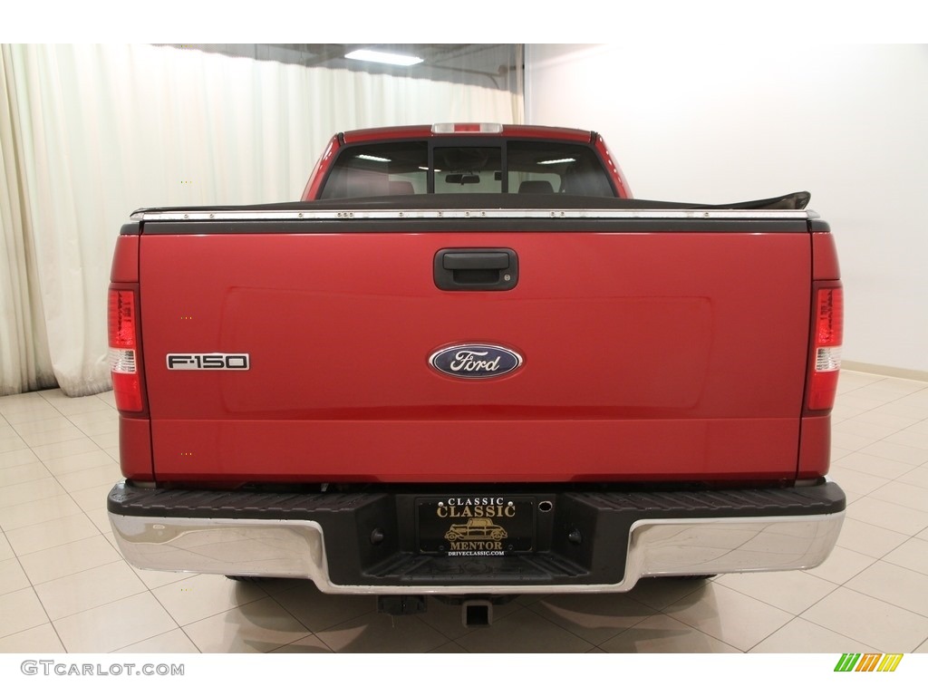 2008 F150 XLT SuperCab 4x4 - Redfire Metallic / Tan photo #12