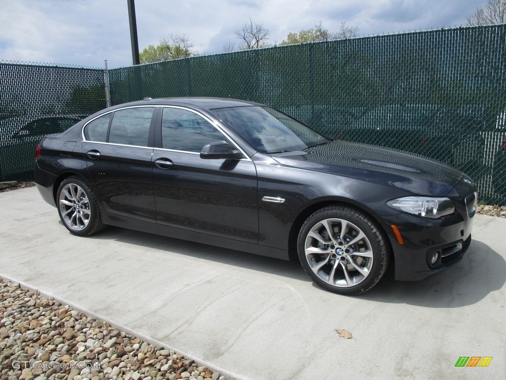2016 5 Series 535i xDrive Sedan - Dark Graphite Metallic / Black photo #1
