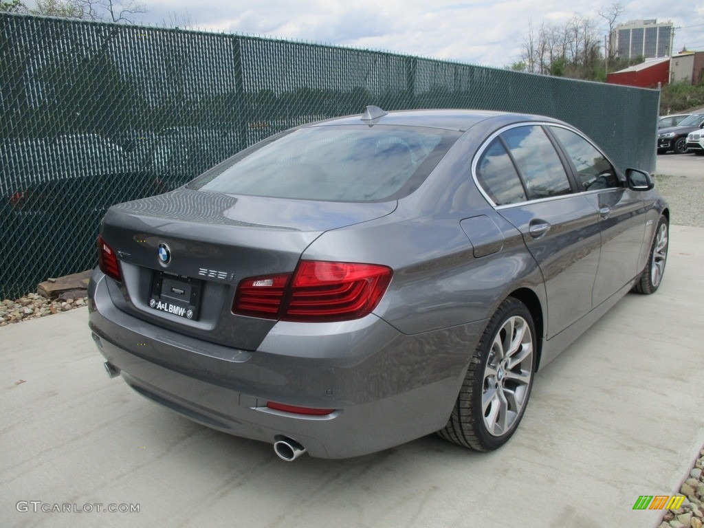 2016 5 Series 535i xDrive Sedan - Mineral Grey Metallic / Black photo #4