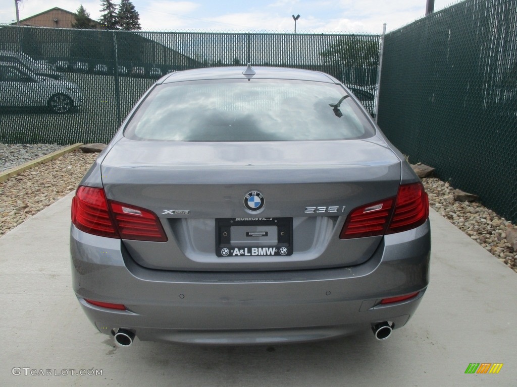 2016 5 Series 535i xDrive Sedan - Mineral Grey Metallic / Black photo #9