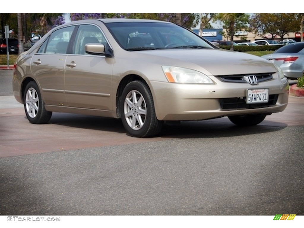 2003 Accord EX V6 Sedan - Desert Mist Metallic / Ivory photo #1