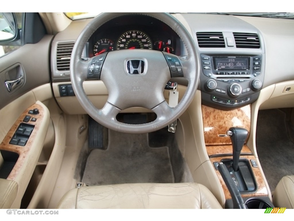 2003 Accord EX V6 Sedan - Desert Mist Metallic / Ivory photo #5