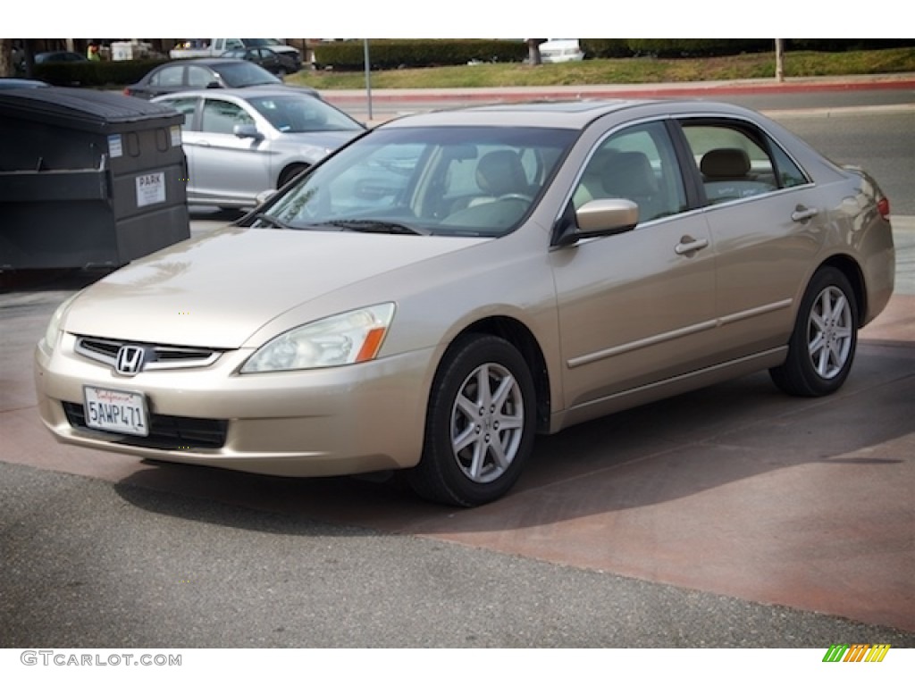 2003 Accord EX V6 Sedan - Desert Mist Metallic / Ivory photo #8