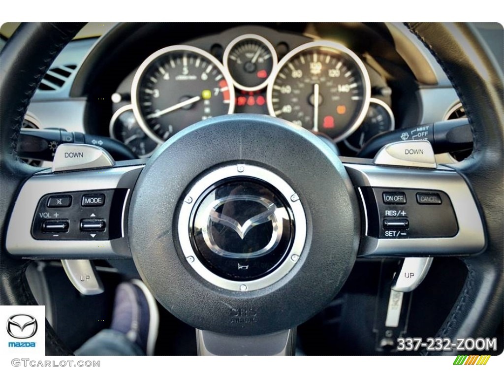 2009 MX-5 Miata Sport Roadster - Liquid Silver Metallic / Black photo #13