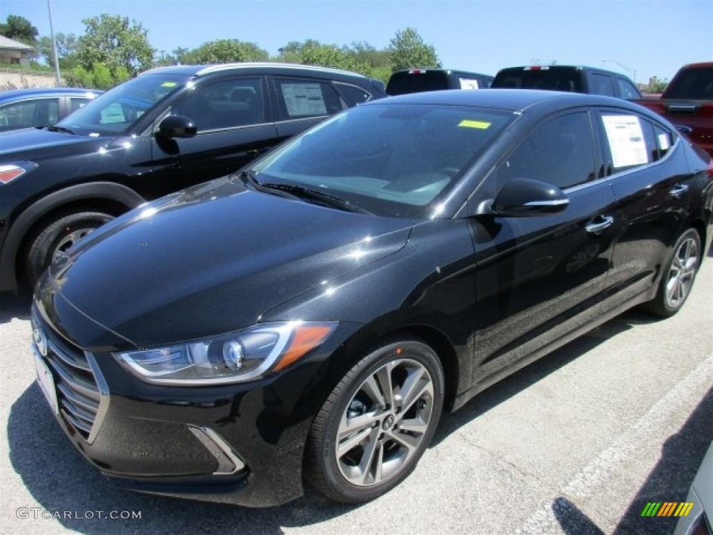 2017 Elantra Limited - Black / Gray photo #3
