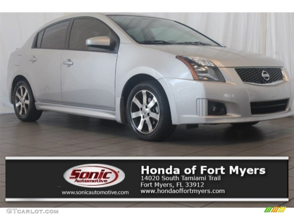 2012 Sentra 2.0 SR - Brilliant Silver Metallic / Charcoal photo #1