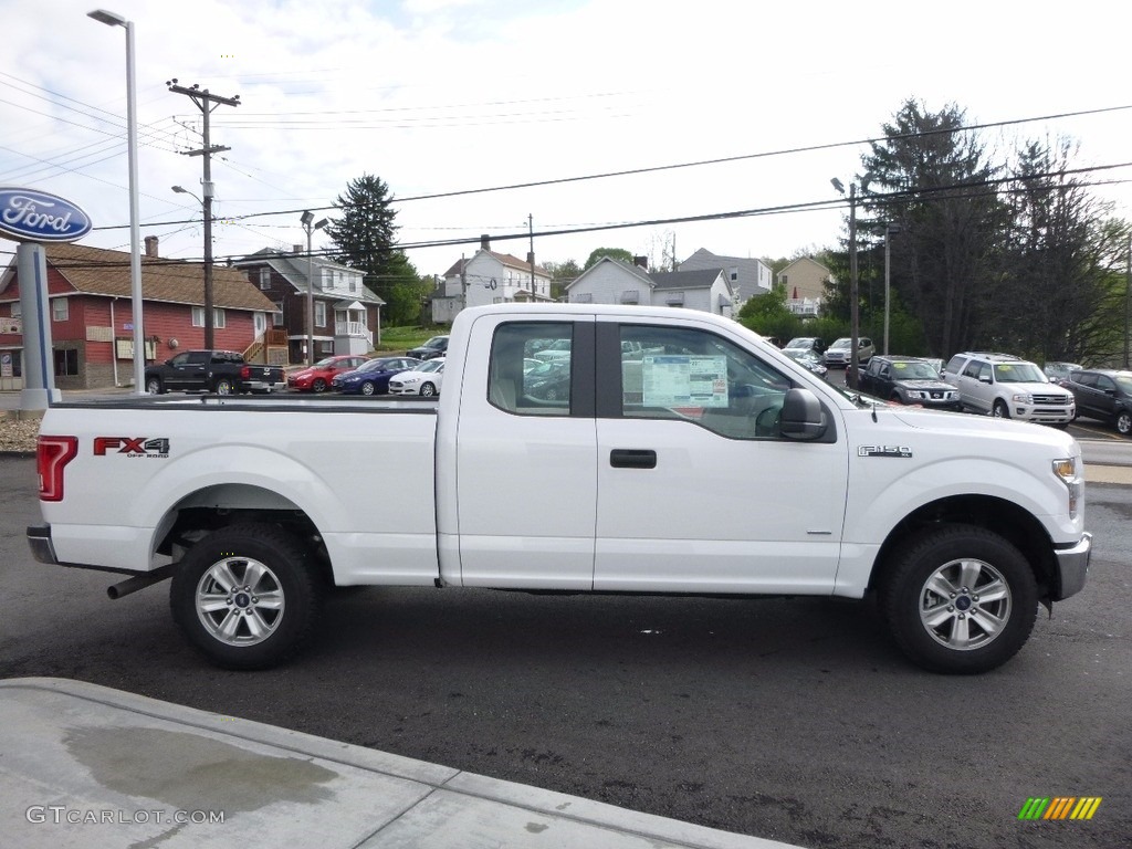 2016 F150 XLT SuperCab 4x4 - Oxford White / Medium Earth Gray photo #4