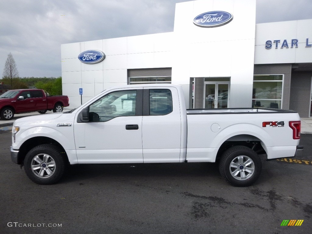2016 F150 XLT SuperCab 4x4 - Oxford White / Medium Earth Gray photo #11