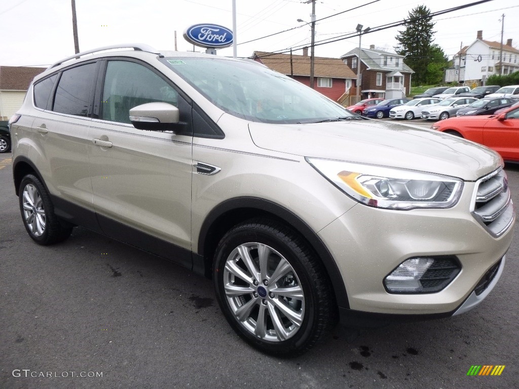White Gold 2017 Ford Escape Titanium 4WD Exterior Photo #112759526