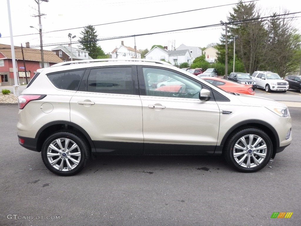 White Gold 2017 Ford Escape Titanium 4WD Exterior Photo #112759553