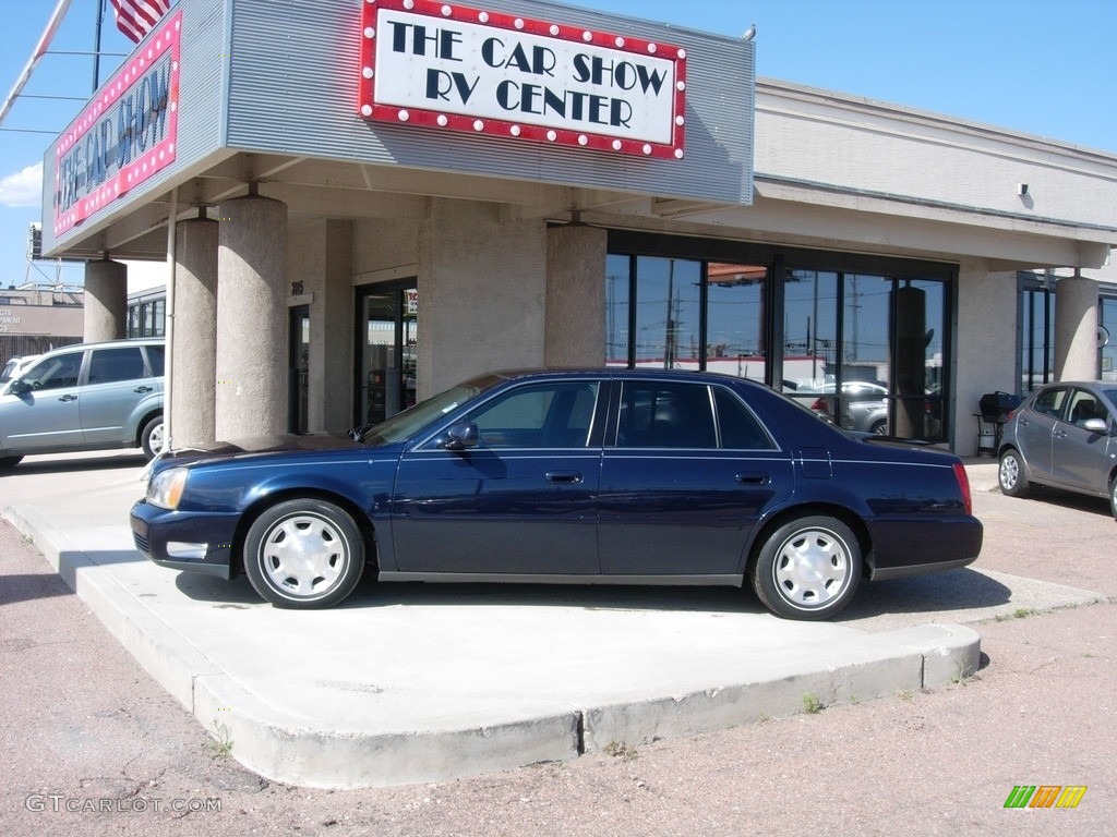 2002 DeVille Sedan - Blue Onyx Metallic / Midnight Blue photo #2