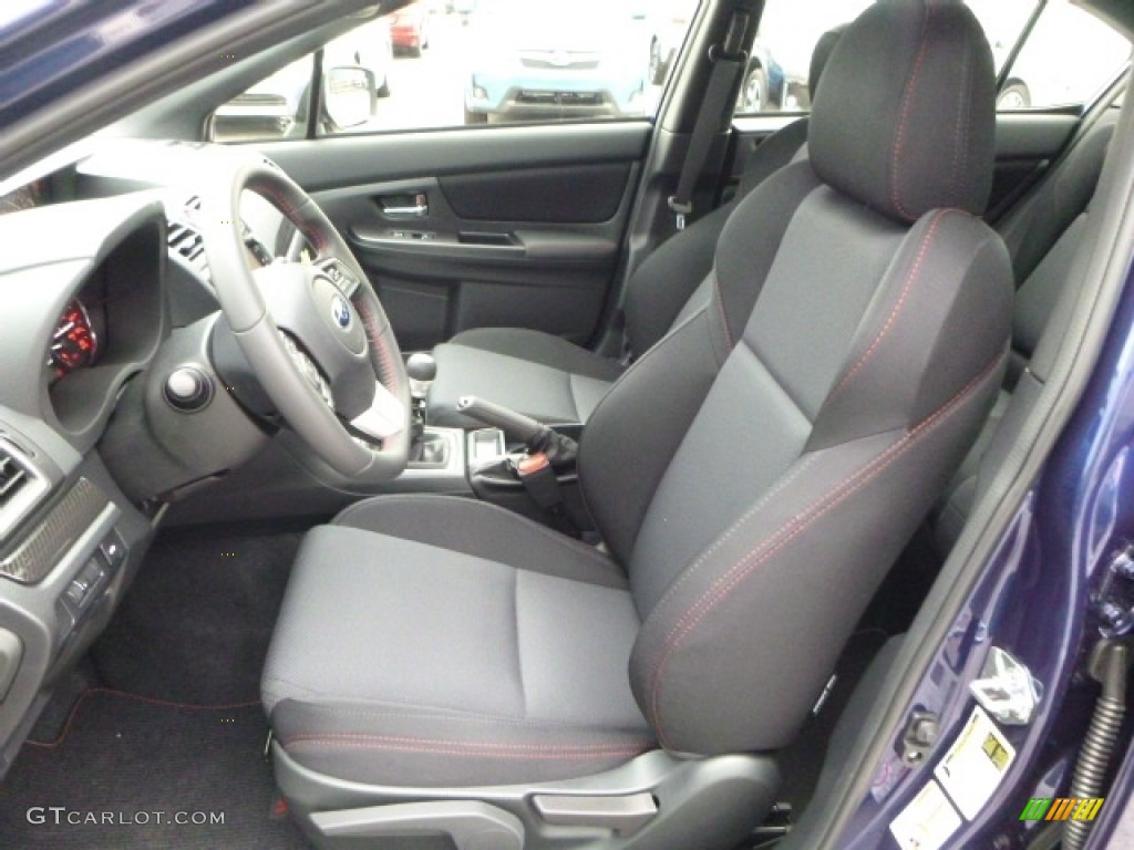 Carbon Black Interior 2016 Subaru WRX Premium Photo #112761182