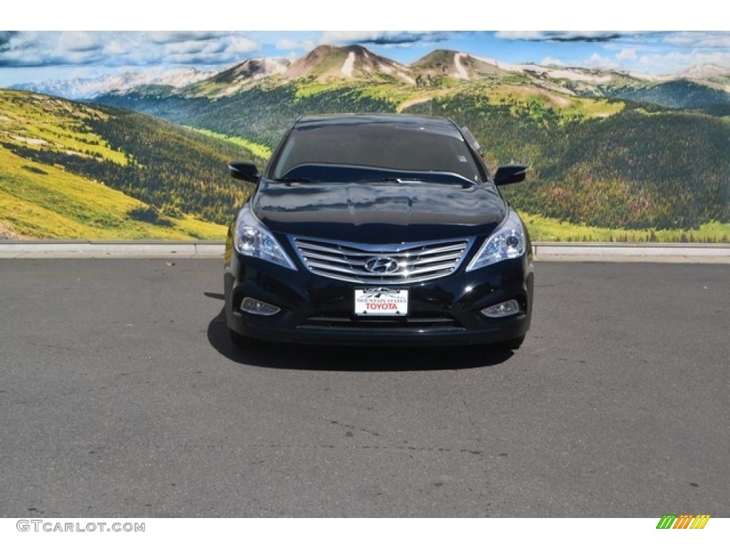 2013 Azera  - Black Onyx Pearl / Chestnut Brown photo #4