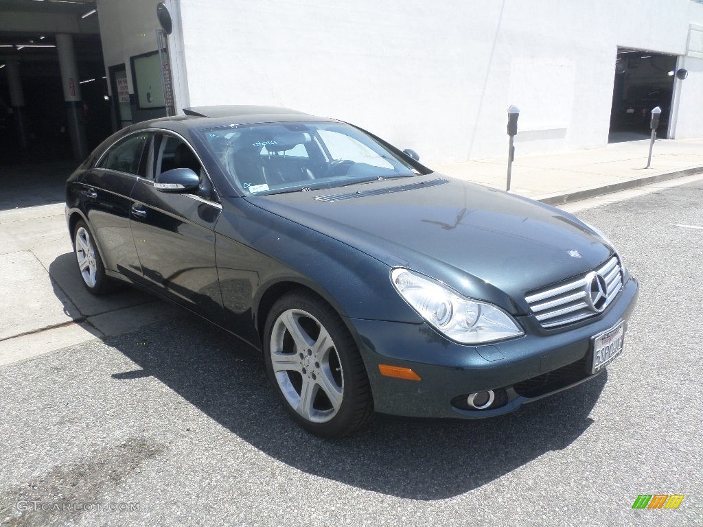 2006 CLS 500 - Capri Blue Metallic / Black photo #1