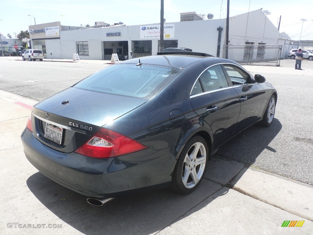 2006 CLS 500 - Capri Blue Metallic / Black photo #2