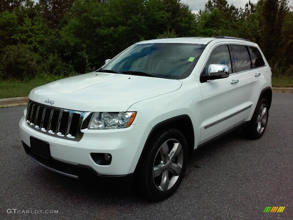 2013 Grand Cherokee Limited 4x4 - Bright White / Black/Light Frost Beige photo #8