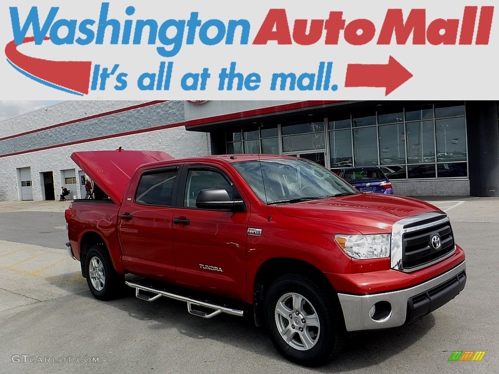 2013 Tundra SR5 TRD CrewMax 4x4 - Barcelona Red Metallic / Graphite photo #1