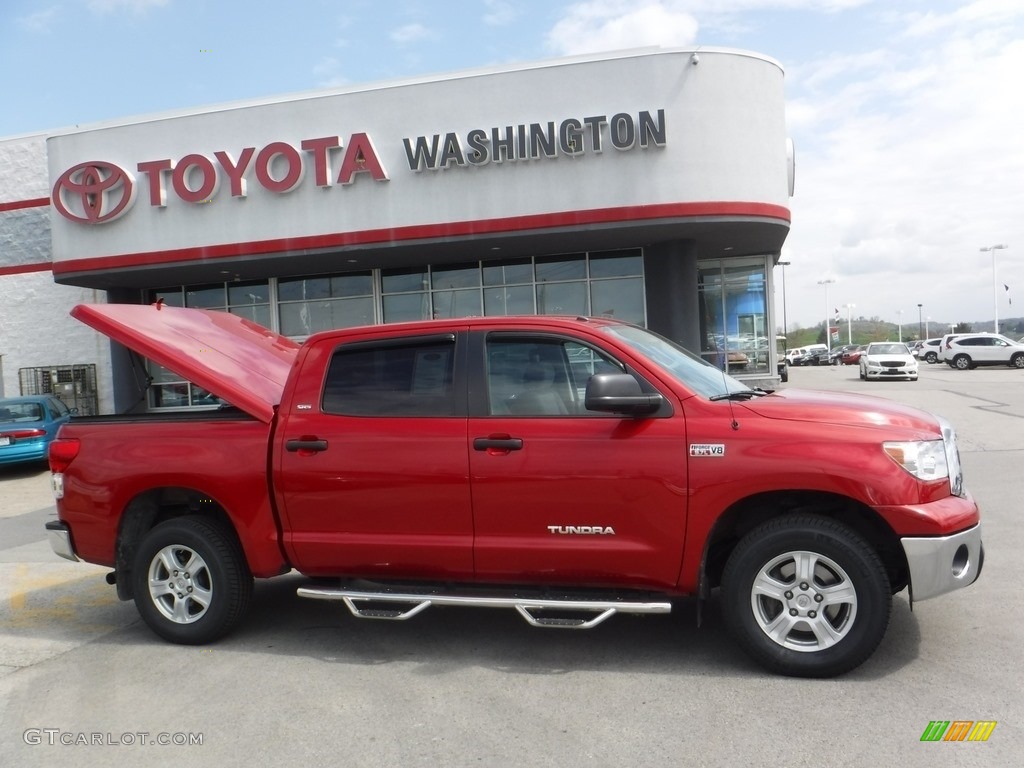 2013 Tundra SR5 TRD CrewMax 4x4 - Barcelona Red Metallic / Graphite photo #2