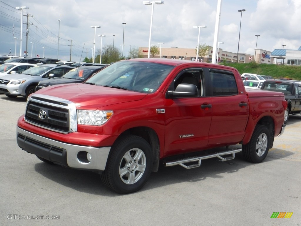 2013 Tundra SR5 TRD CrewMax 4x4 - Barcelona Red Metallic / Graphite photo #8