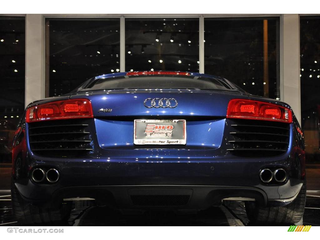 2009 R8 4.2 FSI quattro - Mugello Blue Pearl Effect / Fine Nappa Tuscan Brown Leather photo #5