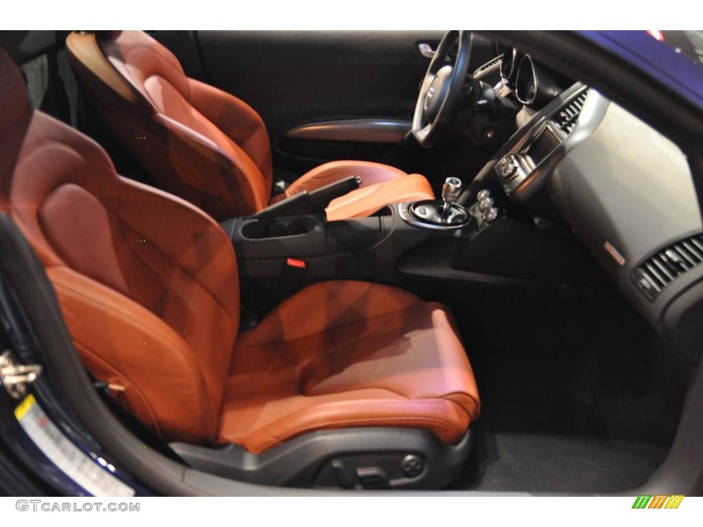 2009 R8 4.2 FSI quattro - Mugello Blue Pearl Effect / Fine Nappa Tuscan Brown Leather photo #11