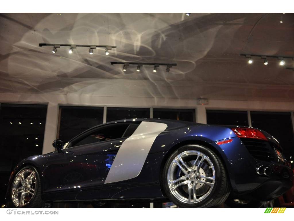 2009 R8 4.2 FSI quattro - Mugello Blue Pearl Effect / Fine Nappa Tuscan Brown Leather photo #13