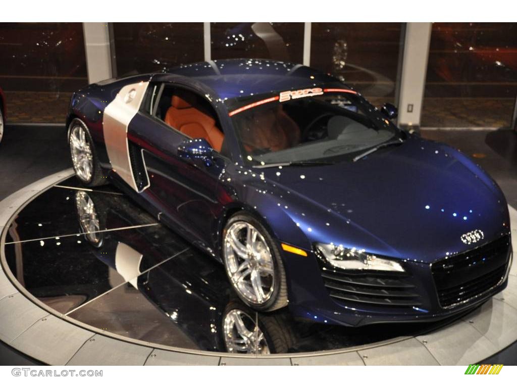 2009 R8 4.2 FSI quattro - Mugello Blue Pearl Effect / Fine Nappa Tuscan Brown Leather photo #22