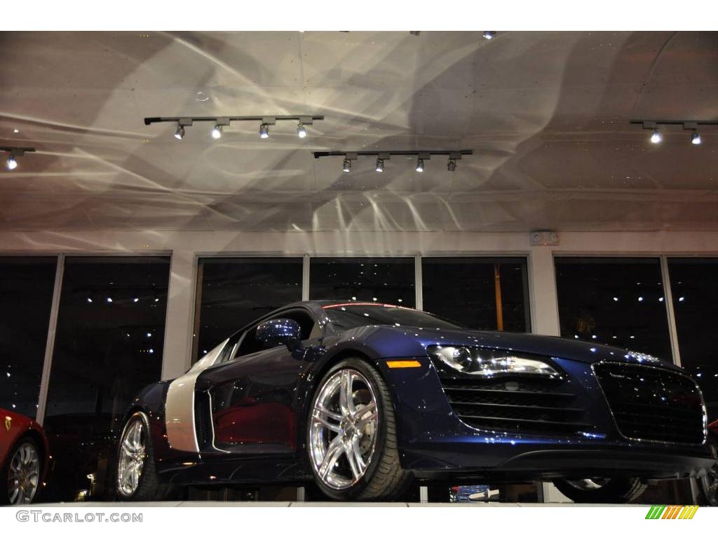 2009 R8 4.2 FSI quattro - Mugello Blue Pearl Effect / Fine Nappa Tuscan Brown Leather photo #26