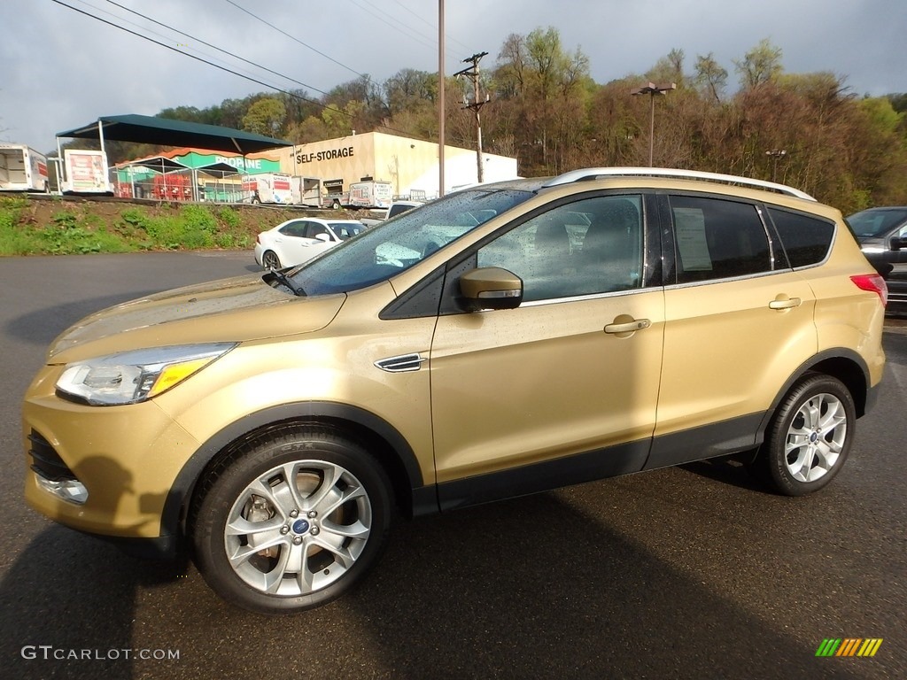 2015 Escape Titanium 4WD - Karat Gold Metallic / Medium Light Stone photo #6